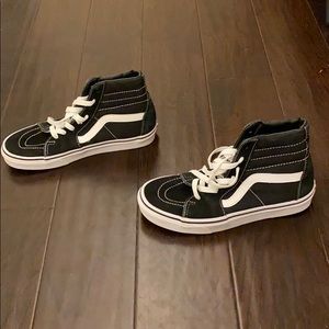 Black half calf vans